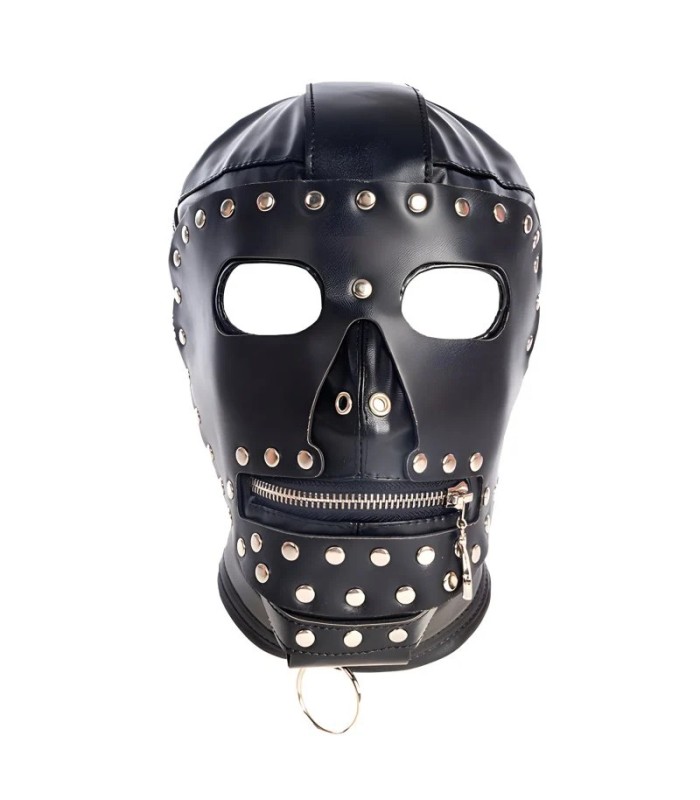 Cagoule BDSM intégrale Badass noire