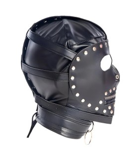 Masque BDSM intégral Badass avec sangles