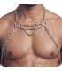 Harnais clubwear homme en chaînes métalliques