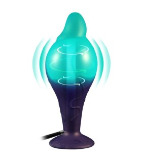 Gode réaliste vert gonflable avec ventouse