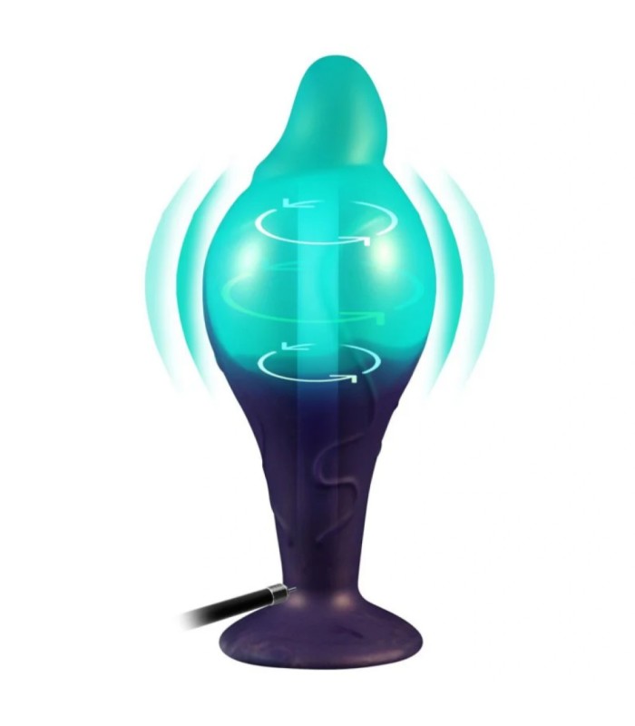 Gode réaliste vert gonflable avec ventouse
