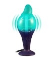 Gode réaliste vert gonflable avec ventouse