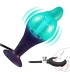 Gode silicone vert avec gland et pompe