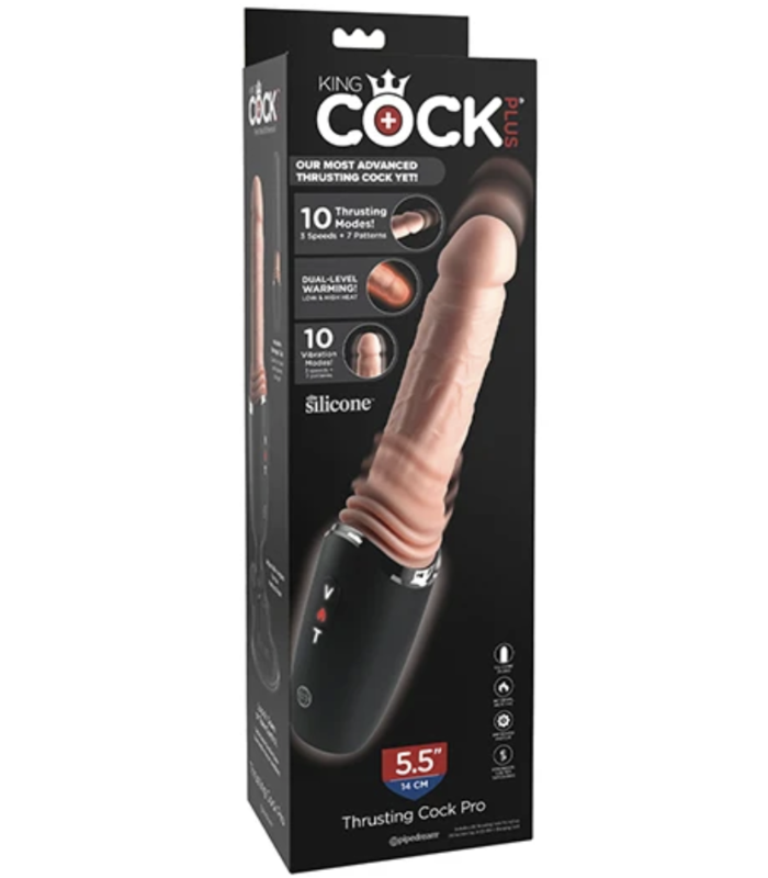 Gode vibrant avec chauffe et ventouse amovible