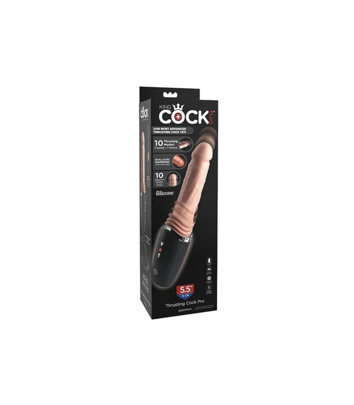 Gode vibrant avec chauffe et ventouse amovible