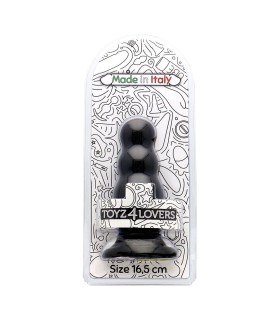 Plug anal noir pour hommes Olmo diamètre 6 cm