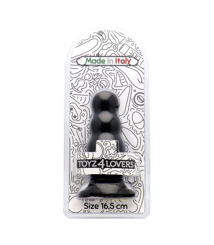 Plug anal noir pour hommes Olmo diamètre 6 cm