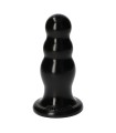 Plug anal noir Olmo diamètre 6 cm