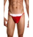 String Père Noël homme velours rouge