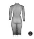 Robe sexy noire XL à 4XL pour travestissement gay
