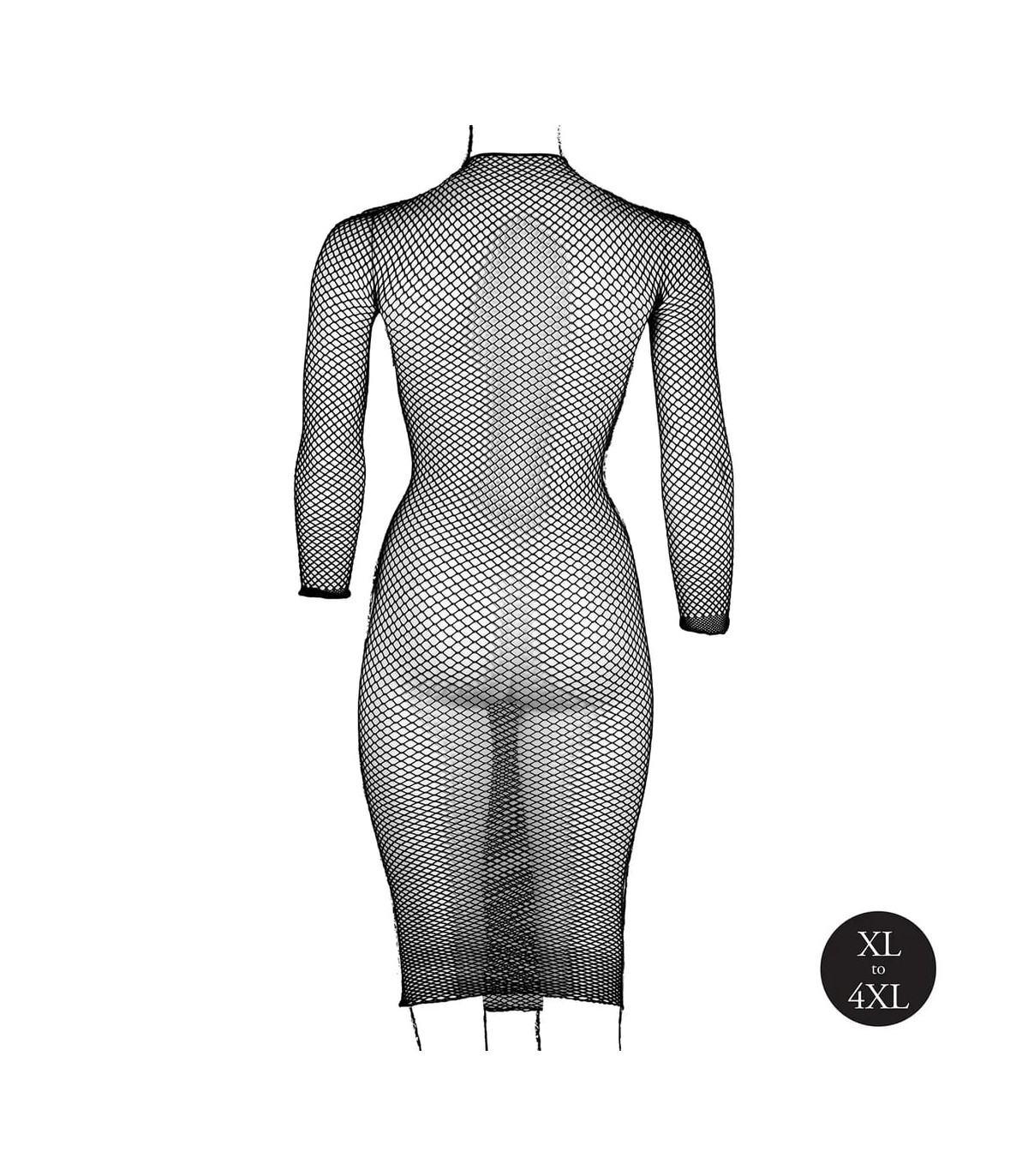Robe sexy noire XL à 4XL pour travestissement gay