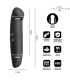Vibromasseur compact noir 13 cm